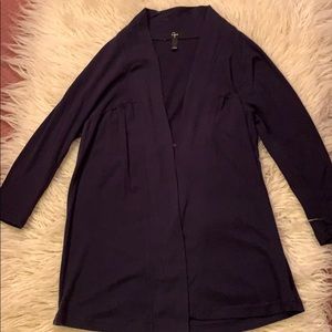 Navy cotton cardigan